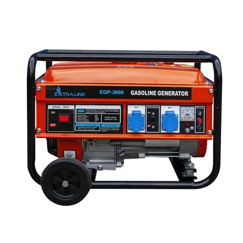 Extralink EGP-3000 | Power generator | petrol, 3kW 1F Kolor produktuCzarny, Pomarańczowy
