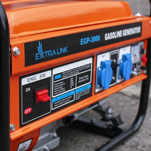 Extralink EGP-3000 | Generador de energía | gasolina, 3kW 1F Liczba kół2