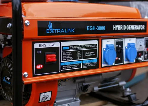 Extralink EGP-3000 | Электрогенератор | гибридный, 3кВт 1F KółkaTak