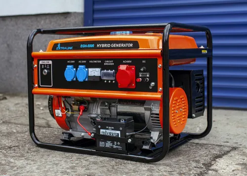 Extralink EGH-5500 | Power generator | hybrid, 5,5kW 3F KółkaTak
