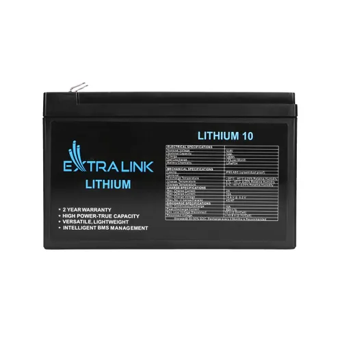 Extralink LiFePO4 10AH | Accumulatore Batteria | 12.8V, BMS Głębokość produktu65