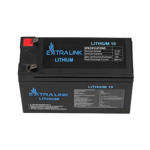 Extralink LiFePO4 10AH | Accumulatore Batteria | 12.8V, BMS Napięcie baterii12,8