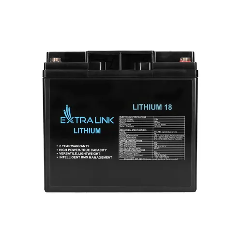 Extralink LiFePO4 18AH | Accumulatore Batteria | 12.8V, BMS Głębokość produktu76