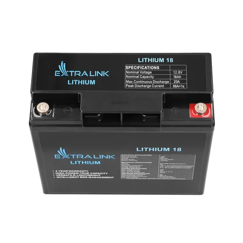 Extralink LiFePO4 18AH | Accumulatore Batteria | 12.8V, BMS Napięcie baterii12,8
