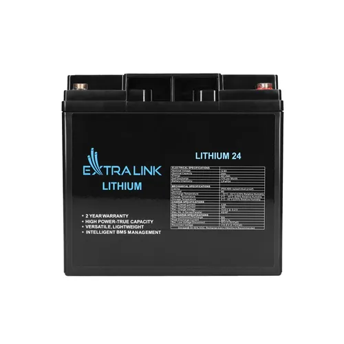 Extralink LiFePO4 24AH | Accumulatore Batteria | 12.8V, BMS Głębokość opakowania205
