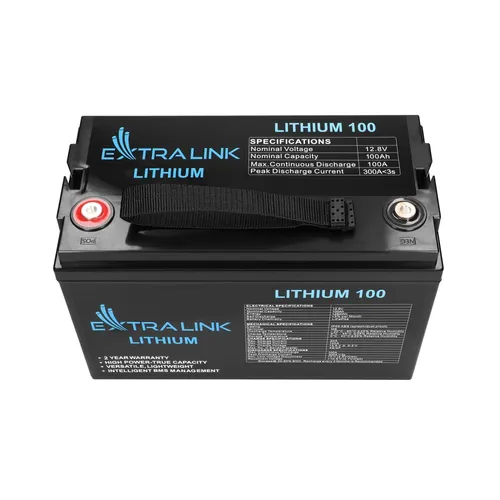 Extralink LiFePO4 100AH | Accumulatore Batteria | 12.8V, BMS Liczba baterii włączone1