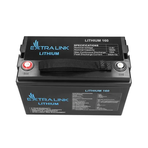 Extralink LiFePO4 160AH | Bateria | 12.8V, BMS KolorCzarny