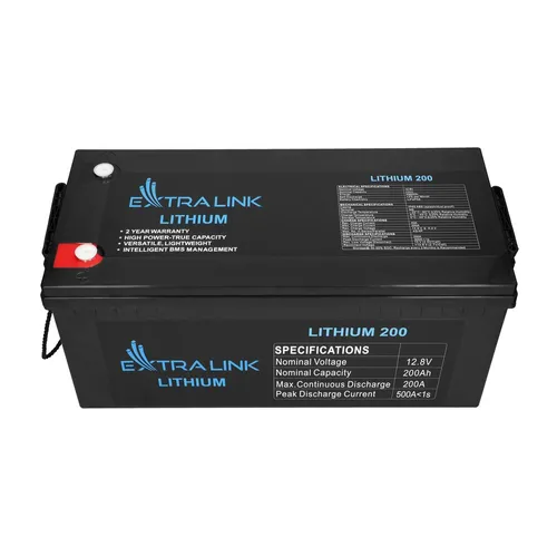 Extralink LiFePO4 200AH | Akumulator | 12.8V, BMS Kolor produktuCzarny