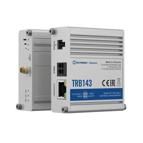 Teltonika TRB143 | Gateway, brama IoT | LTE Cat 4, 3G, 2G, M-Bus, Zdalne zarządzanie Dynamiczny DNS (DDNS)Tak