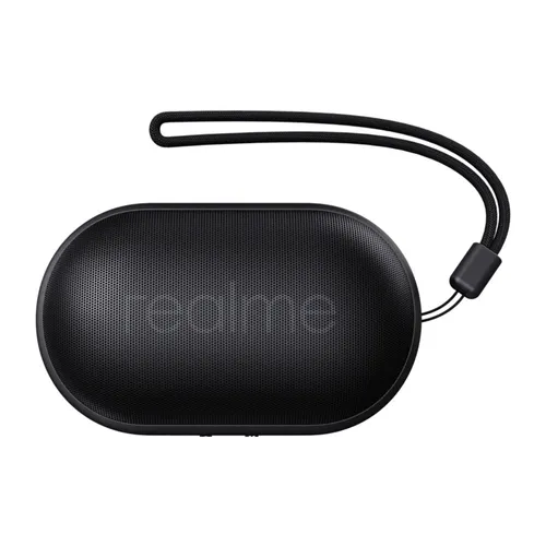 Realme Pocket Bluetooth Speaker Classic Black | Alto-falante portátil | Bluetooth 5.0, IPX5, USB-C 1
