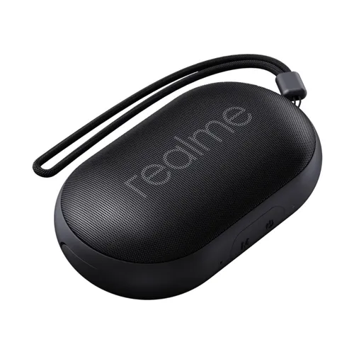 Realme Pocket Bluetooth Speaker Classic Black | Alto-falante portátil | Bluetooth 5.0, IPX5, USB-C 2
