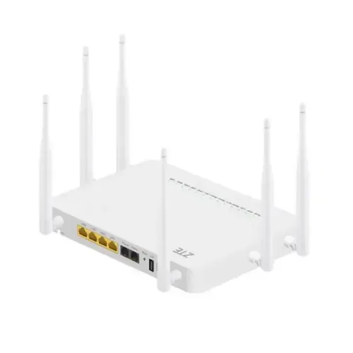 ZTE F680 | ONT | WiFi AC, 1x GPON SC/APC , 4x RJ45 1000Mb/s, 2x RJ11, 1x USB Standardy sieci bezprzewodowejIEEE 802.11ac