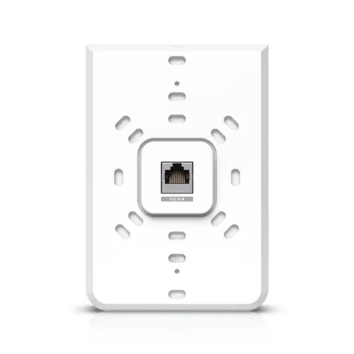 Ubiquiti U6-IW | Přístupový bod | UniFi6 In-Wall, WiFi 6 Dual Band, 1x GbE PoE In, 4x GbE PoE Out Diody LEDTak
