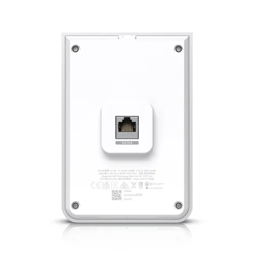 Ubiquiti U6-IW | Přístupový bod | UniFi6 In-Wall, WiFi 6 Dual Band, 1x GbE PoE In, 4x GbE PoE Out Dynamiczny wybór częstotliwości (DFS)Tak