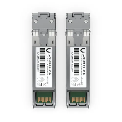 Ubiquiti UACC-OM-SM-10G-D-20 | SFP+ Module | SM, Duplex LC, 10Gbps, 10km Kolor produktuStal nierdzewna