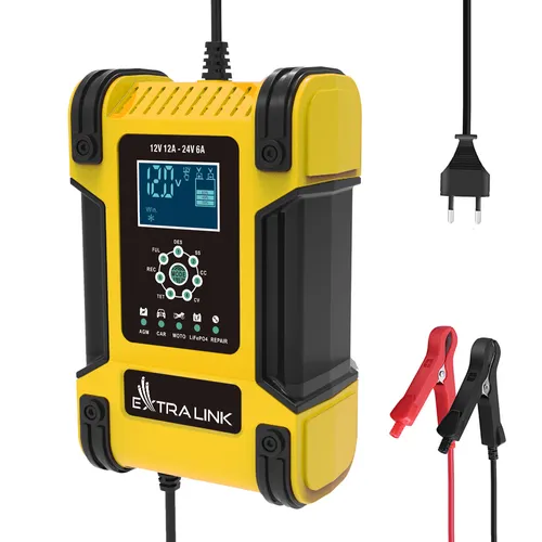 Extralink Shango Smart Battery Charger | Raddrizzatore | 100 - 240VAC, 12V 12A, 24V 6A Częstotliwość wejściowa AC50 - 60