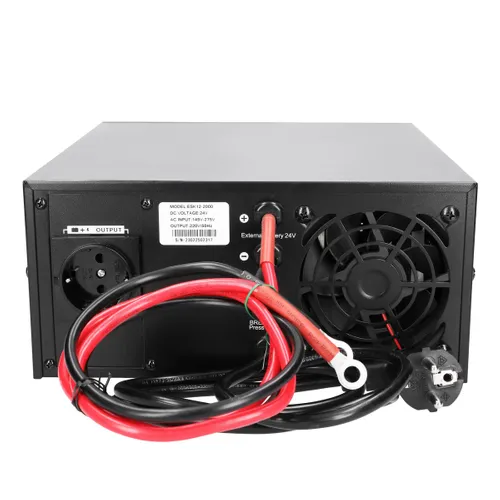 Extralink Piorun 600VA/480W | Инвертор мощности | чистая синусоида, напряжение батареи 12 В постоянного тока Głębokość produktu255