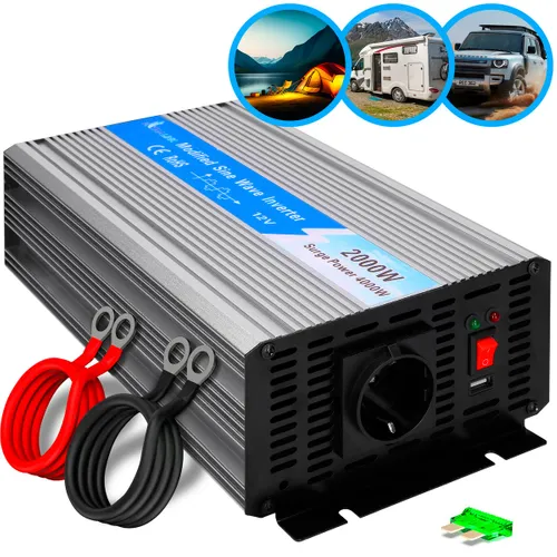 Extralink OPIM-2000W | Spannungswandler | 12 V, 2000 W modifizierter Sinus Napięcie wejściowe12V