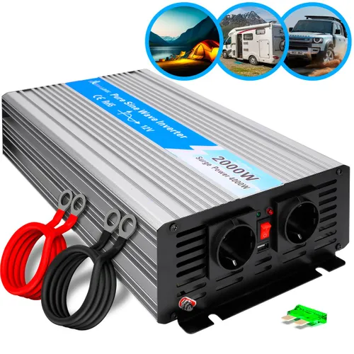 Extralink OPIP-2000W | Convertitore di tensione | 12V, 2000W sinusoidale pura Napięcie wejściowe12V