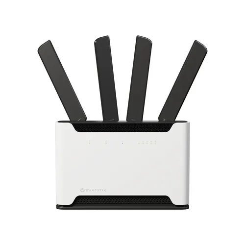 MikroTik Chateau 5G ax | LTE Yönlendirici | S53UG+M-5HaxD2HaxD-TC&RG502Q-EA, Wi-Fi 6, 4x RJ45 1000Mb/s, 1x RJ45 2.5Gb/s Certyfikat środowiskowy (zrównoważonego rozwoju)RoHS
