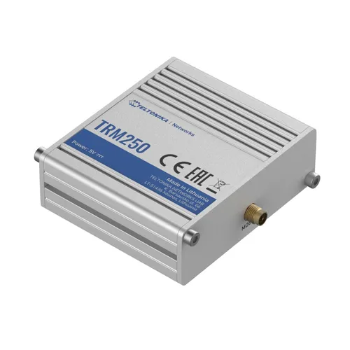 Teltonika TRM250 | Endüstriyel hücresel modem | 4G/LTE (Cat M1), NB-IoT, 3G, 2G, mini SIM, IP30 Głębokość produktu64,5