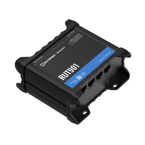 Teltonika RUT901 | Industrial 4G LTE router | Cat.4, WiFi, Dual Sim, 1x WAN, 3X LAN, DIN Filtrowanie URLTak