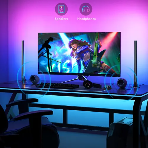 Govee H6047 Gaming Light Bars | светодиодные лампы | RGBIC, Wi-Fi, Alexa, Google Assistant 3