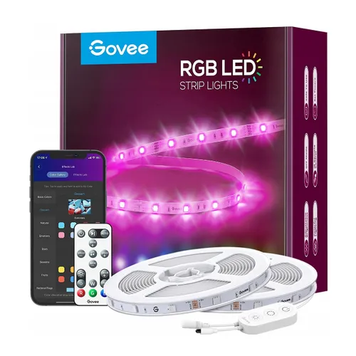 Govee H6154 15m | Faixa de LED | Wi-Fi, Bluetooth, RGBIC CertyfikatyFCC