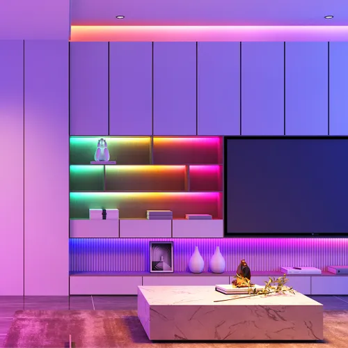Govee H618C Basic LED Strip Light 10m | LED Şerit | Wi-Fi, Bluetooth, RGBIC Kolor produktuBiały