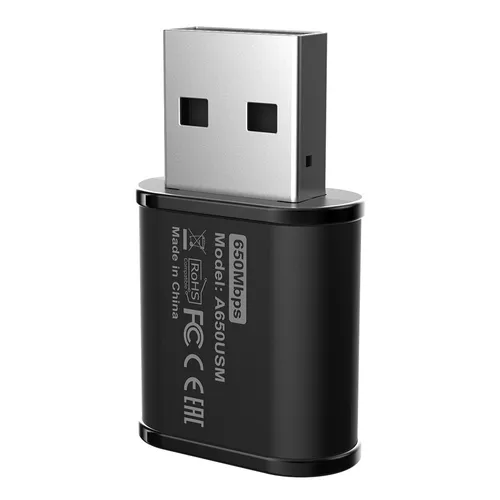 Totolink A650USM USB WiFi Adaptörü, AC650, Çift Bant, MU-MIMO Głębokość opakowania58