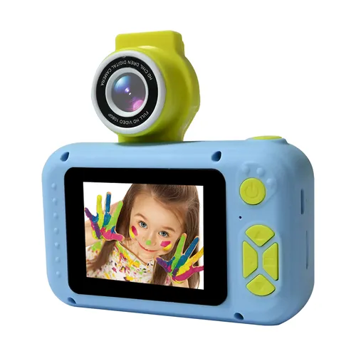 Denver KCA-1350 Niebieski | Aparat cyfrowy dla dzieci | obiektyw typu Flip, ekran LCD 2", akumulator 400mAh Czas ładowania3