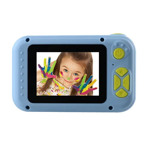 Denver KCA-1350 Blu | Fotocamera digitale per bambini | Flip lens, Schermo LCD da 2", batteria da 400 mAh Czas nagrywania filmu100