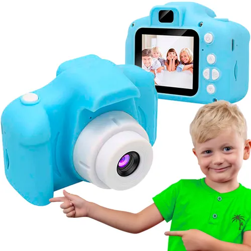 Denver KCA-1330 MK2 Blau | Kinder-Digitalkamera | 2-Zoll-LCD-Bildschirm, 400-mAh-Akku BluetoothNie