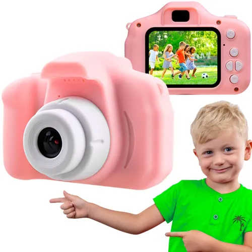 Denver KCA-1330 MK2 Rosa | Fotocamera digitale per bambini | Schermo LCD da 2", batteria da 400 mAh Długość przekątnej ekranu5,08