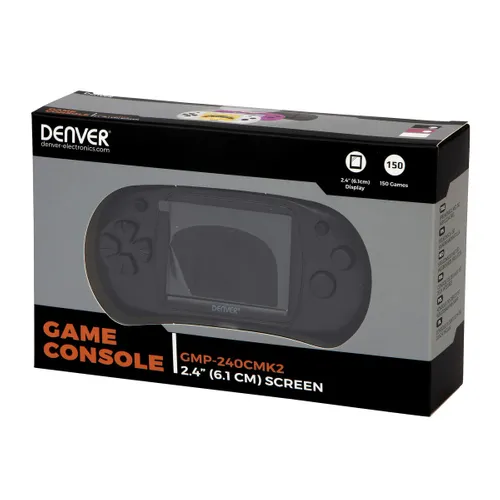 Denver GMP-240CMK2 | Gamepad | Portable console, 150 games, 2.4" screen Długość przekątnej ekranu6,1