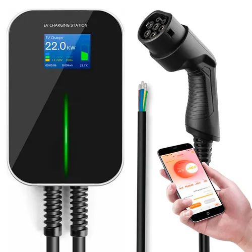 Extralink BS20-BC-22kW-APP Type 2 32A 22kW | Electric car charger | 3 phase, LCD screen, APP, 6,1m BluetoothTak