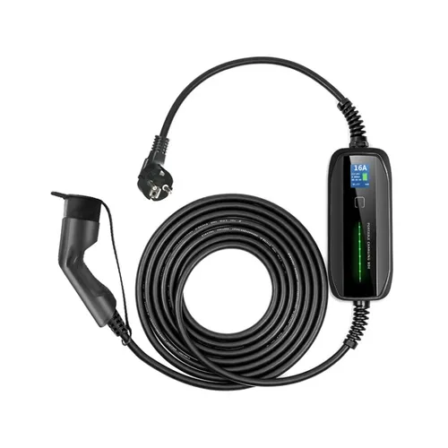 Extralink BS-PCD030 16A 3.6kW Schuko | Elektrikli araç şarj cihazı | 1 faz, 5.5m, LCD ekran, IP67 Ekran dotykowyNie
