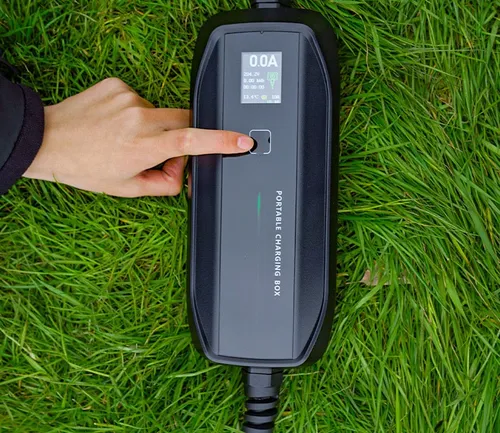 Portable EV Charger with LCD Display, Schuko (wall socket) to Type