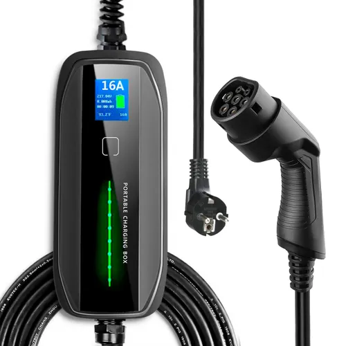 Extralink BS-PCD030 16A 3.6kW Schuko | Portable electric car charger | 1 phase, 5.5m, LCD display, IP67 Długość kabla ładującego5