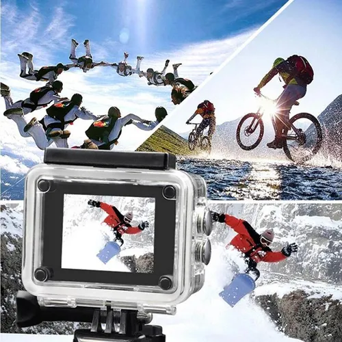 Extralink Action Camera H9S negra | Cámara | 4K 30fps, IP68, pantalla 2.0", Wi-Fi, USB, mini HDMI Długość przekątnej ekranu5,08