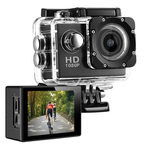 Extralink Action Camera A10 Czarna | Kamera | 1080P 30fps, IP68, wyświetlacz 2.0" BluetoothNie