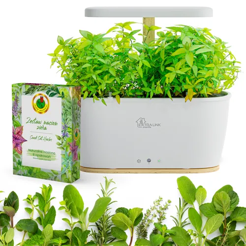 Extralink Smart Garden + Herbs Set | Smart Pot | WiFi, Bluetooth 1