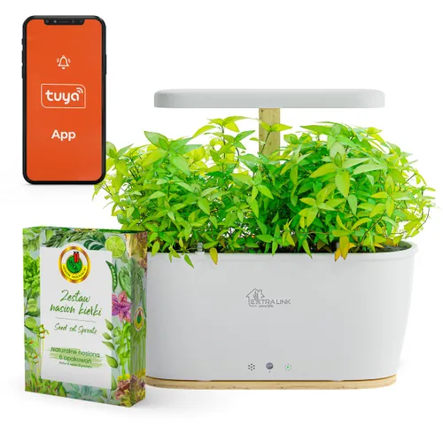 Extralink Smart Garden + Zestaw Kiełki | Inteligentna doniczka | Wi-Fi, Bluetooth 0