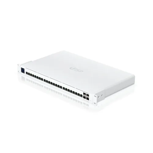 Ubiquiti UISP-S-Pro-EU | Switch | 24x RJ45 1000Mb/s, 16x Passive PoE 27V, 4x SFP+, 220W Całkowita Power over Ethernet (PoE) budżetu220
