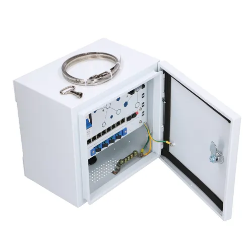 Extralink Atlas | Outdoor PoE switch | 8x RJ45 1000Mbps PoE, 2x SFP, 120W, active cooling Możliwości montowania w stelażuNie