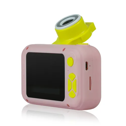 Aparat cyfrowy dla dzieci Extralink H135 Różowy | obiektyw do selfie, 1080P, wyświetlacz 2.0" Diody LEDZasilanie