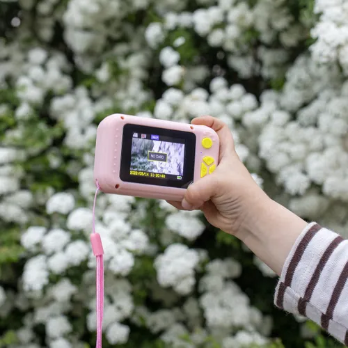 Extralink Kids Camera H135 Pembe | Dijital kamera | selfie, 1080P, 2.0" ekran Ilość portów USB1