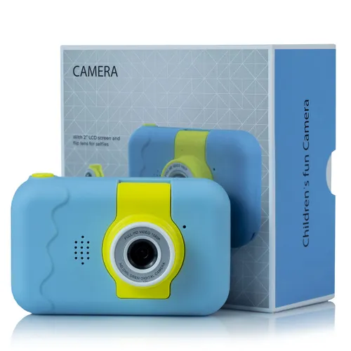 Extralink Kids Camera H135 Blau | Digitalkamera | selfie, 1080P, 2.0" Display Cyfrowe zbliżenie4