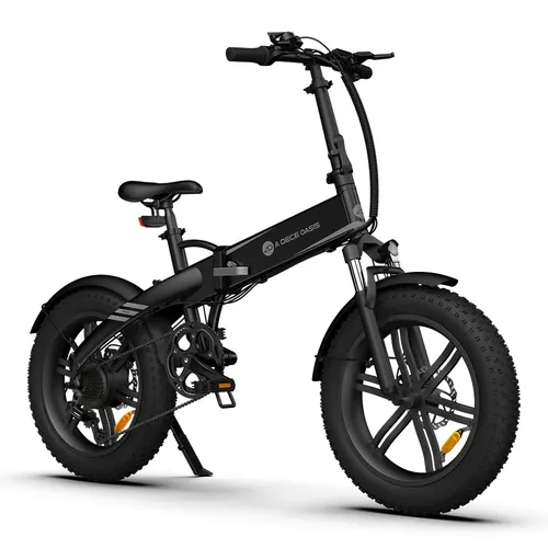 Ado E-bike Beast 20F Preto | Bicicleta elétrica | 250W, 25km/h, 36V 14.5Ah, alcance até 120km KolorCzarny
