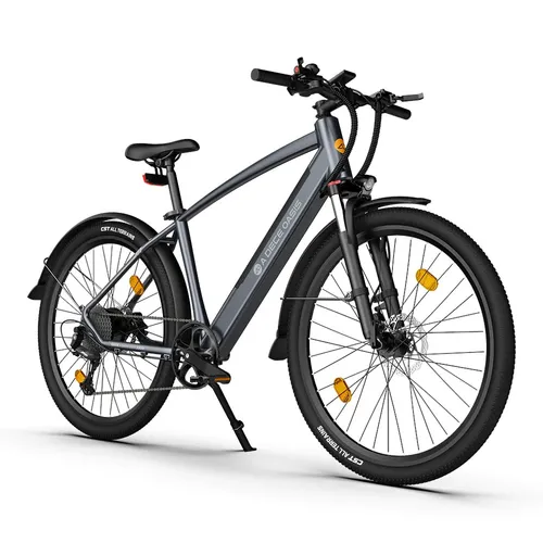 Ado E-bike DECE 300C Серый | Электрический велосипед | 250Вт, 25км/ч, 36В 10.4Ач, дальность до 90км KolorSzary